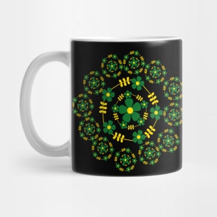 Floral Circle Design Mug